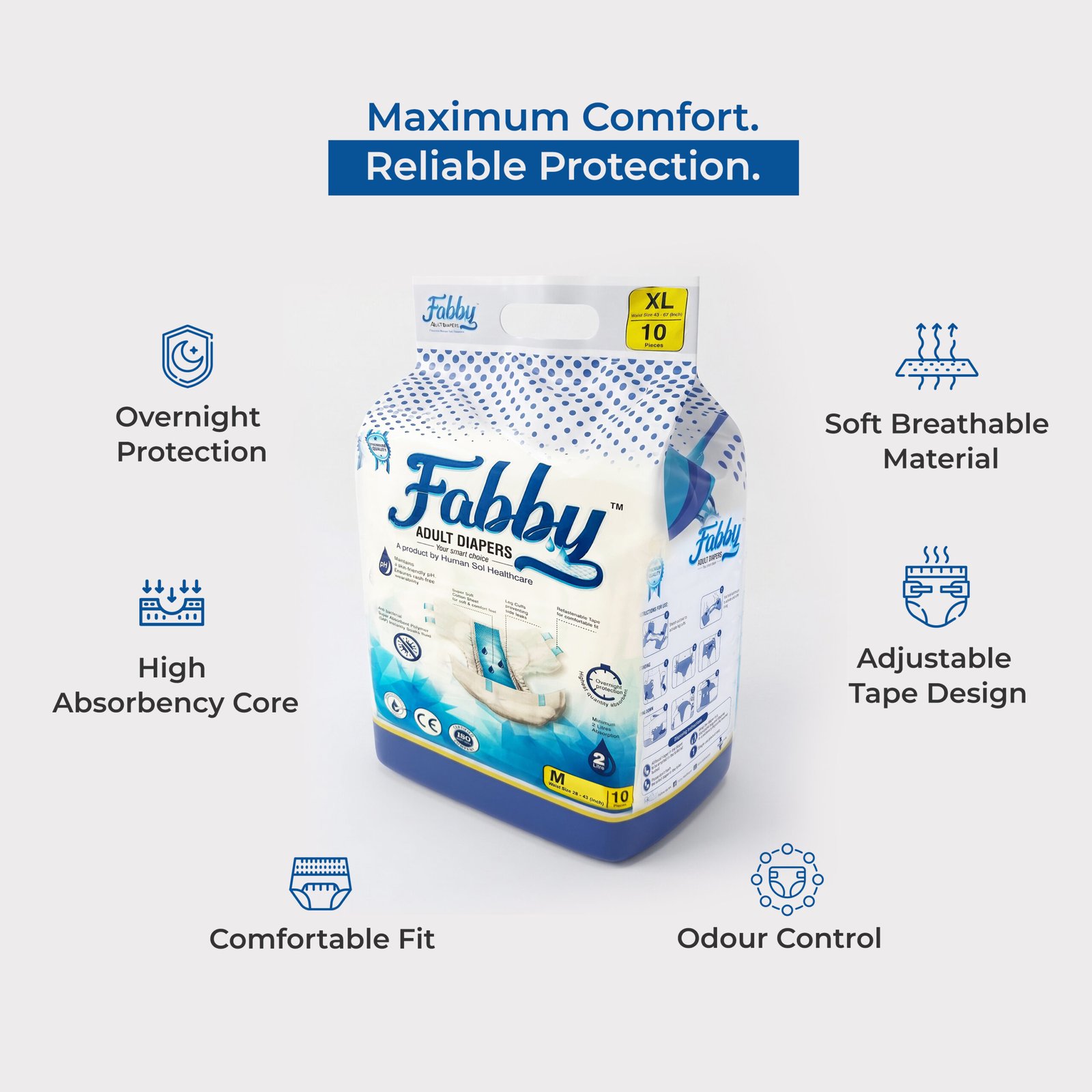 Fabby Premium Adult Diaper - Image 2