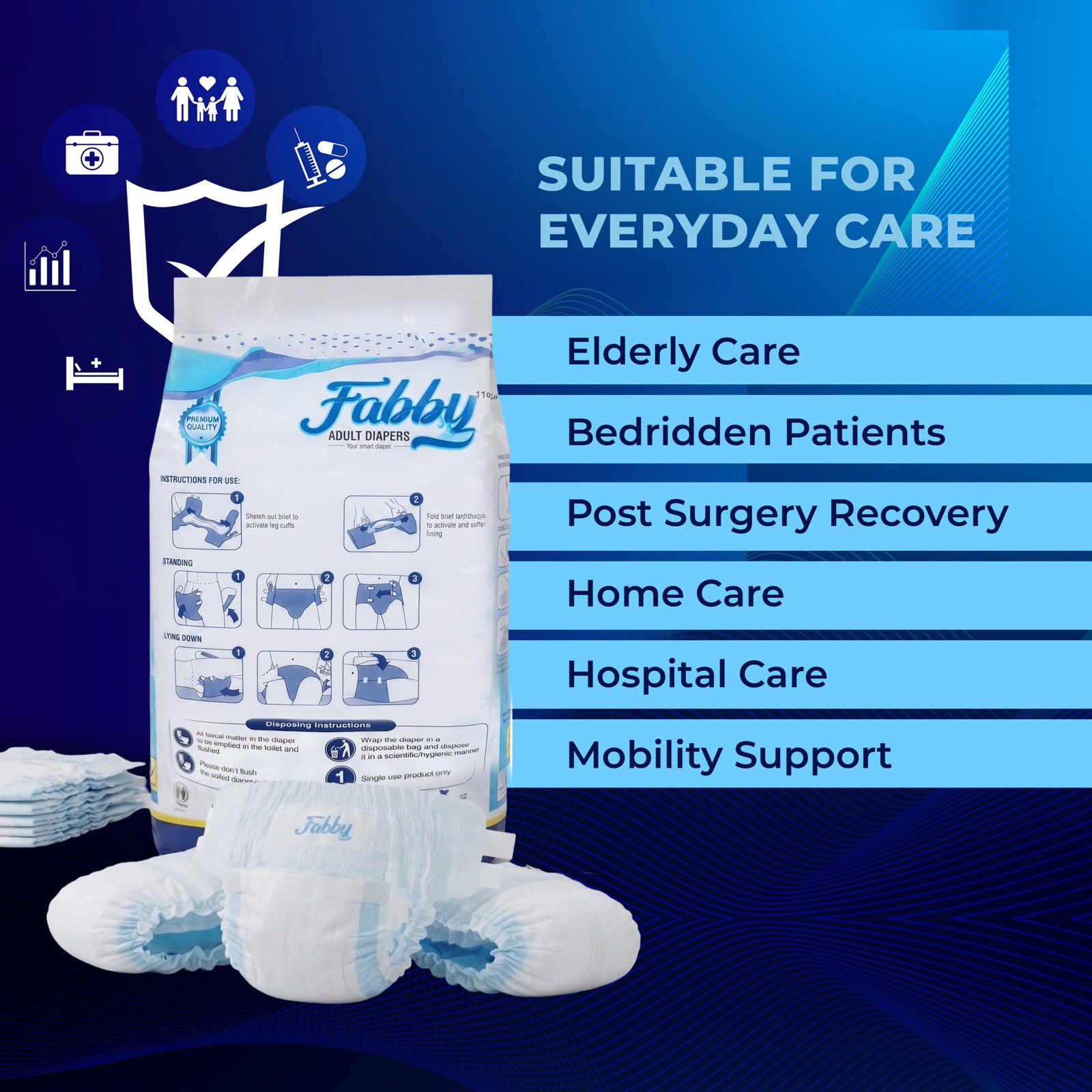 Fabby Premium Adult Diaper - Image 3