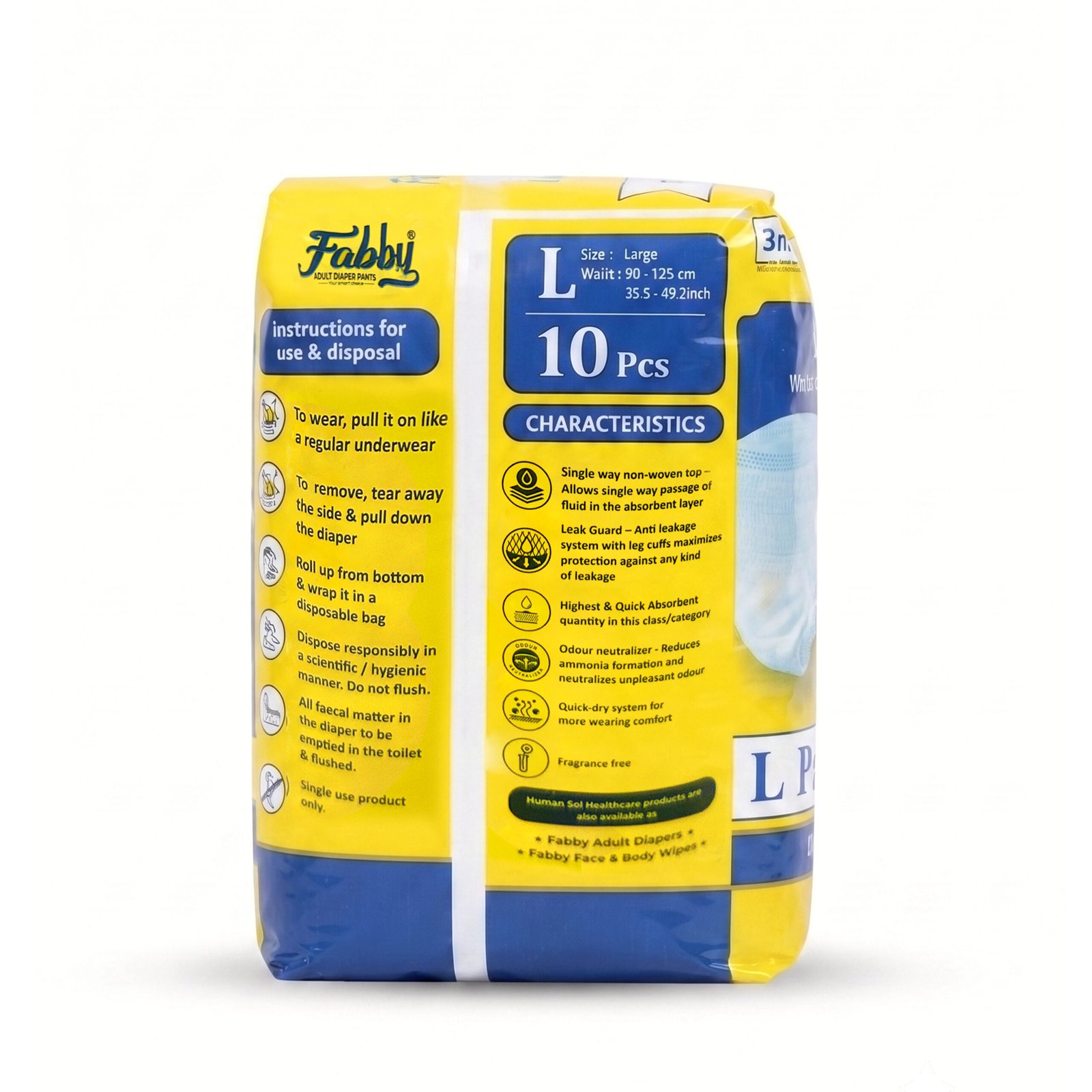 Fabby Premium Adult Diaper Pants - Image 2
